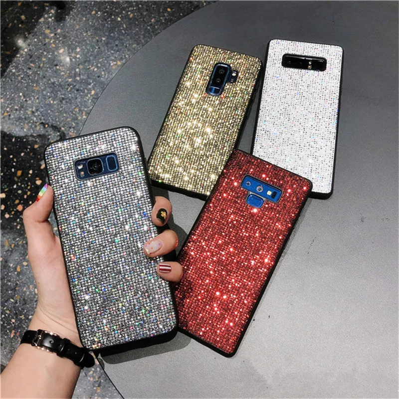 

Bling Glitter Finger ring Stand case For Samsung Galaxy S10 Lite S9 S8 Note 9 Cover For Samsung A50 A40 A30 A10 m10 phone case