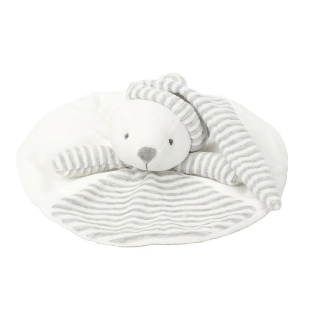  Newborn Baby Plush Toy Cute Bear Scarf Handkerchief Appease Towel Grasping Soft Comforting Rattles 