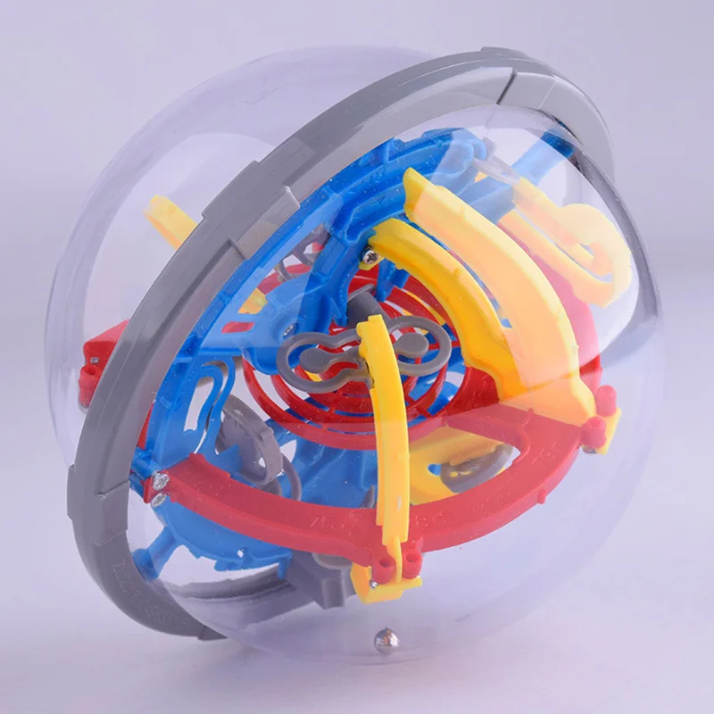 3D Labyrinth Intellect Ball Balance Barrier Magic Maze Puzzle Toy Children Educational Toy YJS Dropship