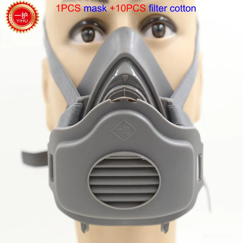 YIHU respirator dust mask High quality Silicone respirator mask PM2 5 dust smoke font b automobile