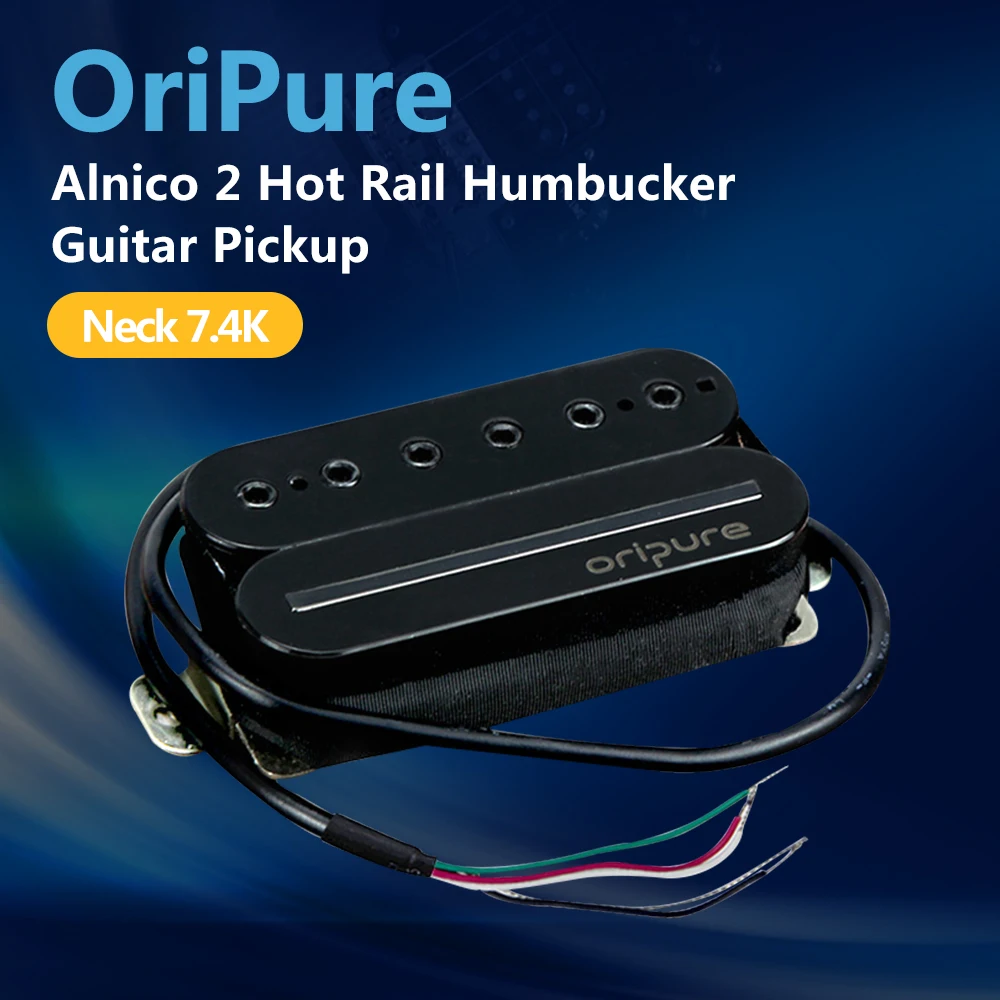 OriPure Alnico 2 Rail Humbucker шейный блок для гитары катушка и Горячая рейка аксессуары
