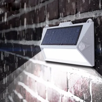 

Solar Light Highlighting Led Outdoor Light Control Waterproof Garden Stairs Light Double Head Body Sensing Wall Lamp