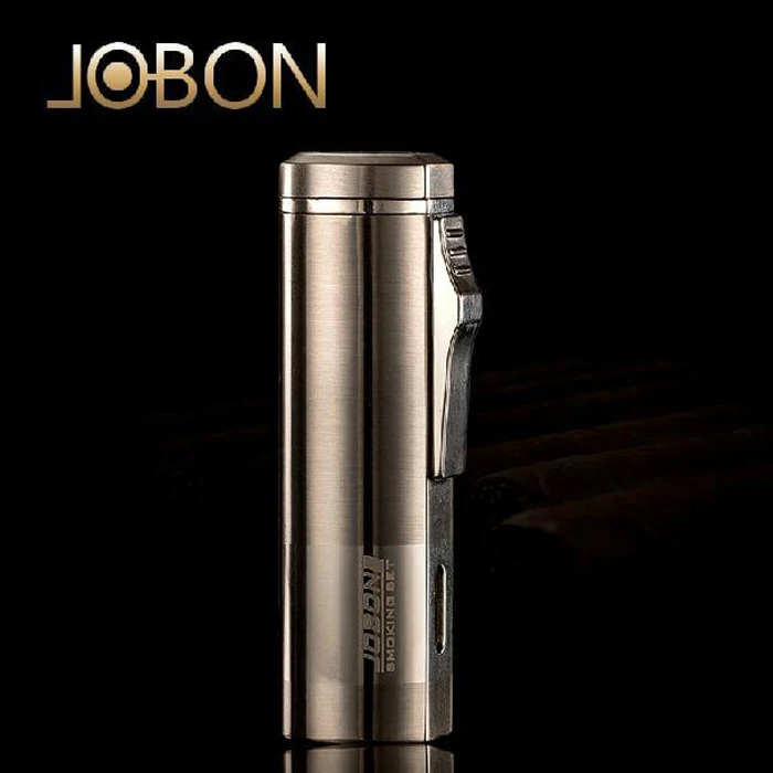 Jobon Triple Jet Torch Smoking Lighter Butane Gas Refillable Windproof