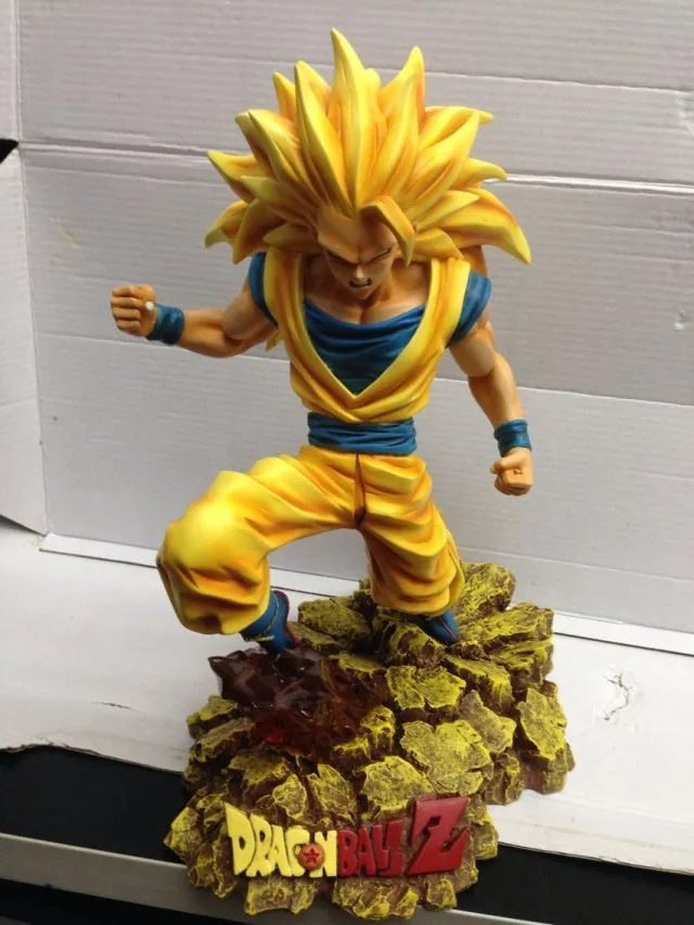 EMS аниме Dragon Ball Z GK Супер Саян Гоку резиновая фигурка героя игрушки, аниме Dragon Ball Z экшн фигурка Brinquedos