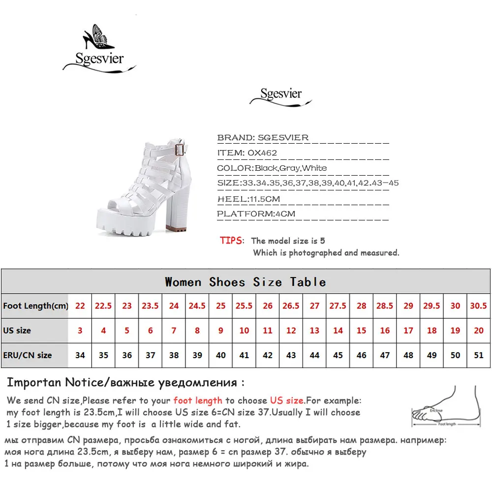 Sgesvier/Новинка лета 2018 года Туфли гладиаторы на Высоком толстом каблуке с вырезами