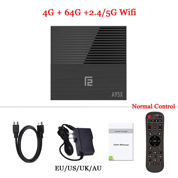 A95X F2 Smart tv Box Android 9,0 4 Гб 64 Гб Amlogic S905X2 4K Wifi Google Play Netflix телеприставка медиаплеер Android Box 9,0 - Цвет: 64G Dual Wifi