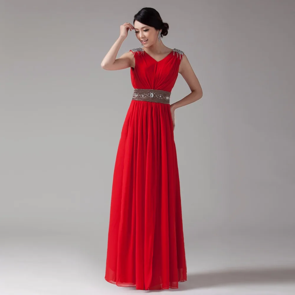 Red and White Bridesmaid Dresses