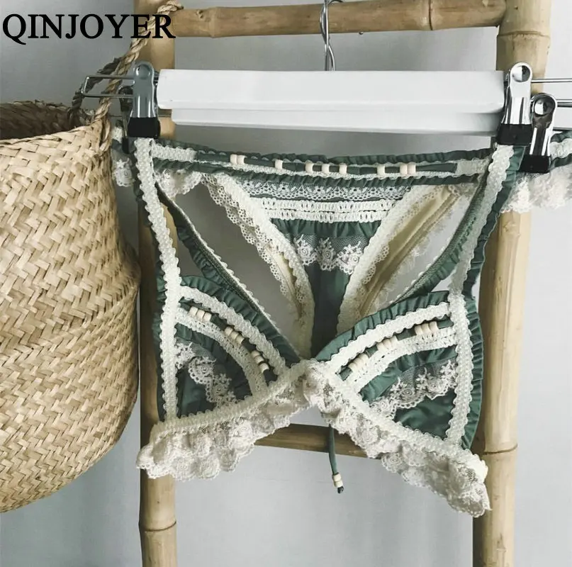 QINJOYER сексуальный кружевной микро бикини набор для женщин 2019 стринги купальник