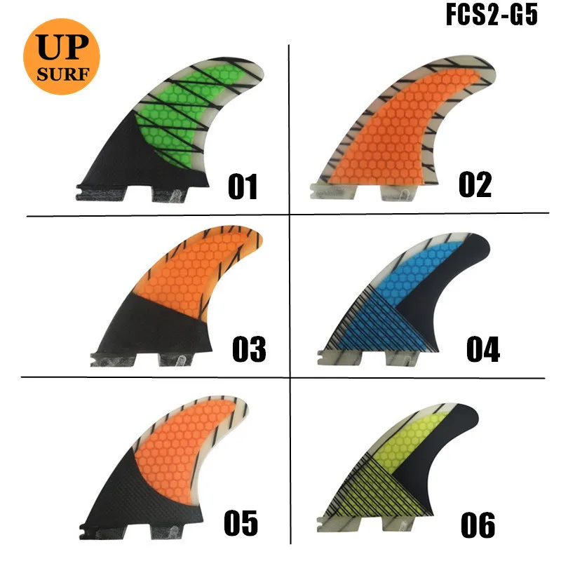 Surfing FCS2 G5 Fin Fiberglass Carbon Fiber fin Quilhas Surfboard Fins