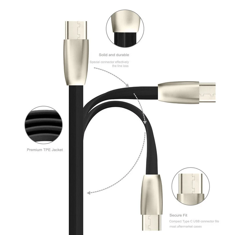 Suntaiho usb type C кабель передачи данных для быстрой зарядки type-C кабель мобильного телефона для Xiaomi samsung s8 OnePlus 2 Nexus 6P USB C