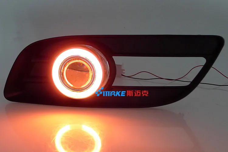 

Free Shipping SMK for Great Wall Haval H5 led angel eye Daytime Running Light + halogen Fog light High Quality