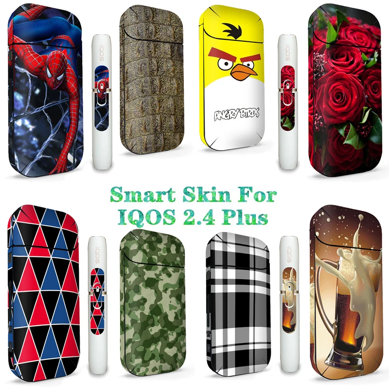 

Cool sticker ultra-thin printed waterproof sticker skin for IQOS 2.4 Plus 2018 hot seller