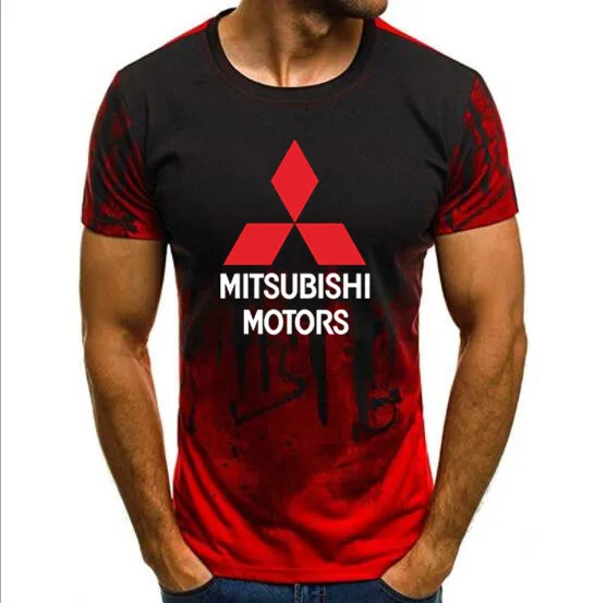

2019 New summer Mitsubishi T-shirt men and women work short sleeve T shirt Camouflage Short Sleeve tshirt