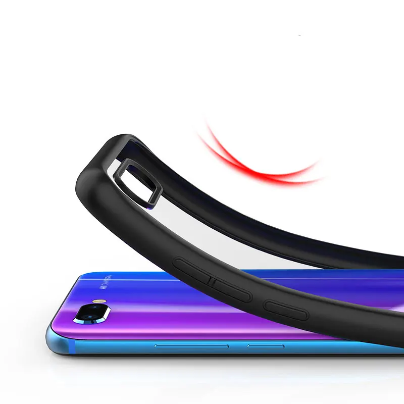 Ascromy For Huawei Honor 10 Case Hard Back Cover Silicone Bumper Protective Phone Case for Huawei Honor 10 Honor10 Accessories (2)