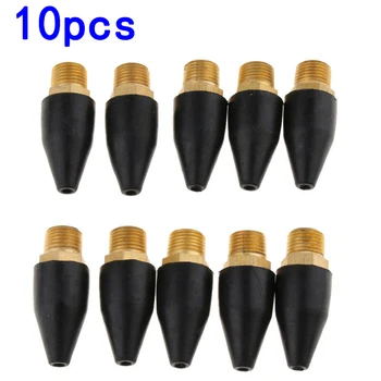 

10pcs Rubber / Brass Tip Nozzles For Air Blow Guns 1/8 Inch NPT Male Pack Tool Elements Rubber Nozzles High Quality