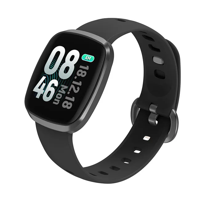 Letike GT103 Смарт часы негабаритных 1," IPS цветной сенсорный ЖК-экран 2.5D изогнутая поверхность стекло фитнес водонепроницаемые спортивные часы для плавания - Цвет: grey edge black