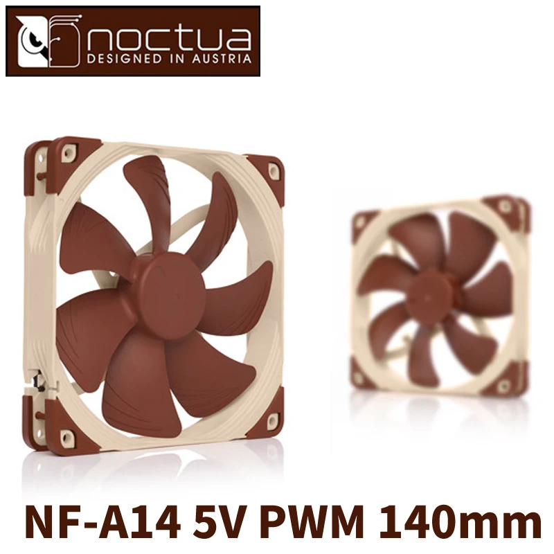 Вентилятор для охлаждения процессора Noctua 5 в PWM 140 мм чехол компьютера радиатор