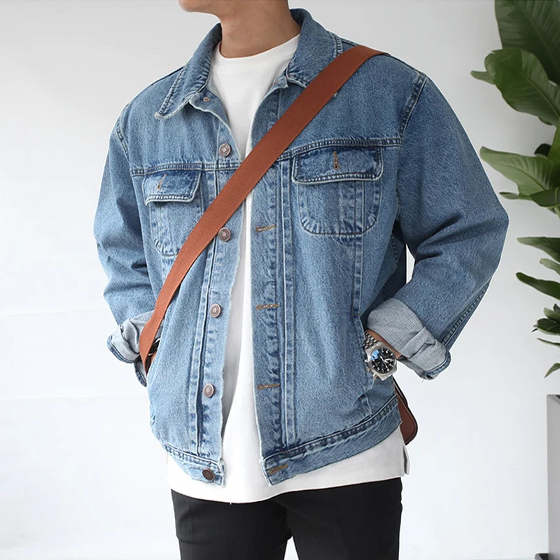 loose denim jacket men