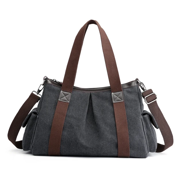 Outdoor Sports Gym Bags Canvas Women Single Shoulder Sport Bag Large