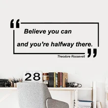 Drop Shipping Theodore Roosevelt quotes Home Decoration Accessories For Kids Rooms Home Decor Wall Art Decal who was theodore roosevelt