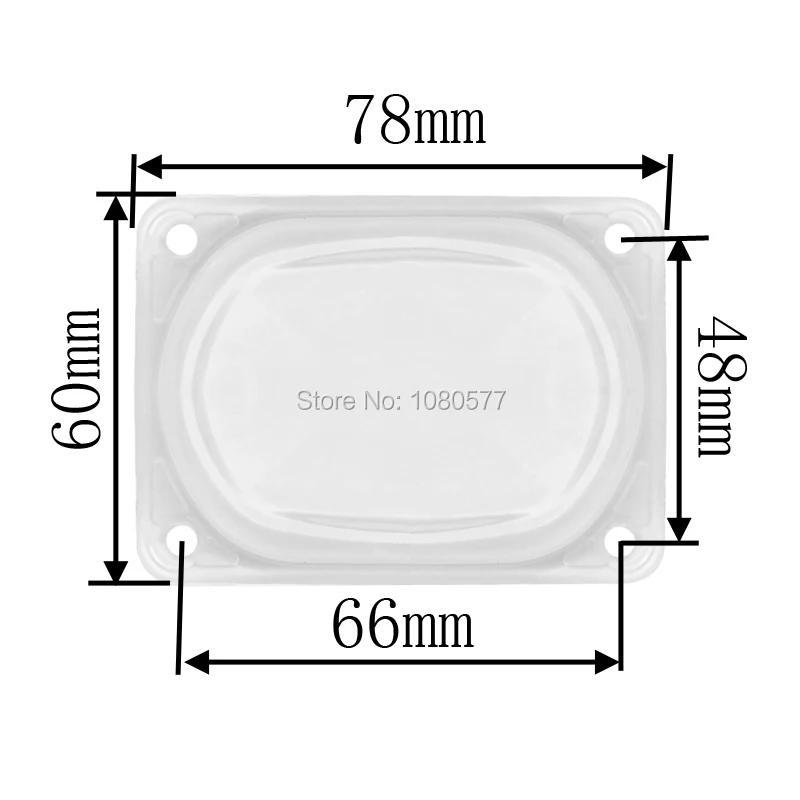 50W COB Lens-Size