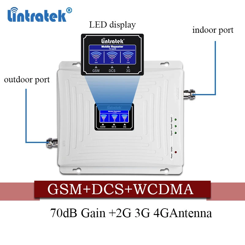 Lintratek cellular Signal Booster 900 1800 2100