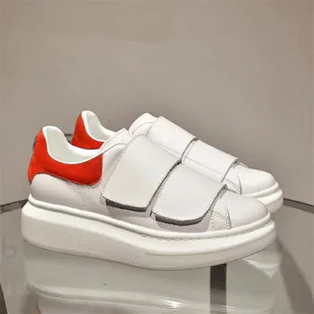 

Platform Women Sneakers Plus Size Top Quality Genuine Leather Ladies Slip-on Tennis Shoes Thick Heel Woman Casual Shoes Female