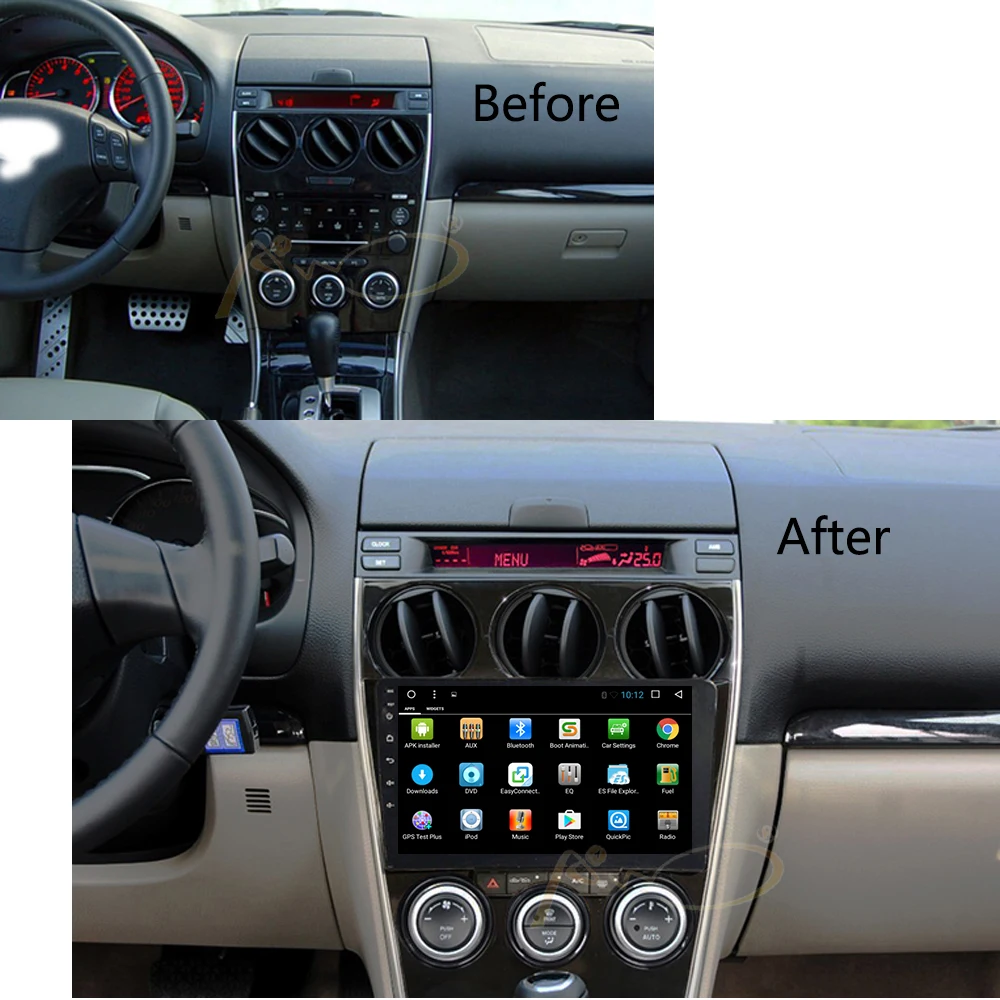 Android 8 1/9 1 автомобильный Радио плеер GPS навигация для Mazda 6 2002 2008 стерео консоль