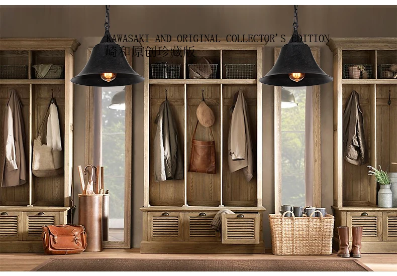 Nordic American rural vintage style metal single droplight