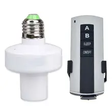 AKDSteel E27 винт Беспроводной удаленного Управление свет лампы держатель Кепки гнездо коммутатора конвертер Splitter адаптер держатель лампы