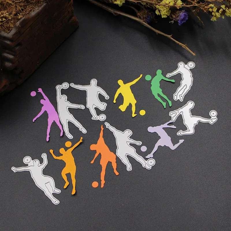 

Card Making Soccer Themed Die Cuts Stencils Metal Template Mold for Embossing Paper Craft Scrapbook Supplies Card Making