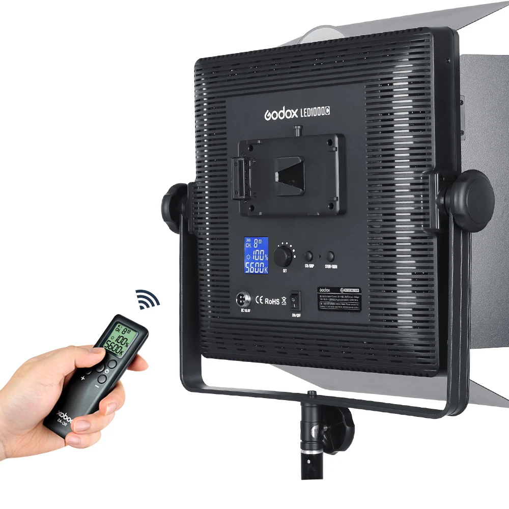Беспроводной видеосветильник Godox 3x LED1000 3300 5600K с дистанционным управлением LED1000C +