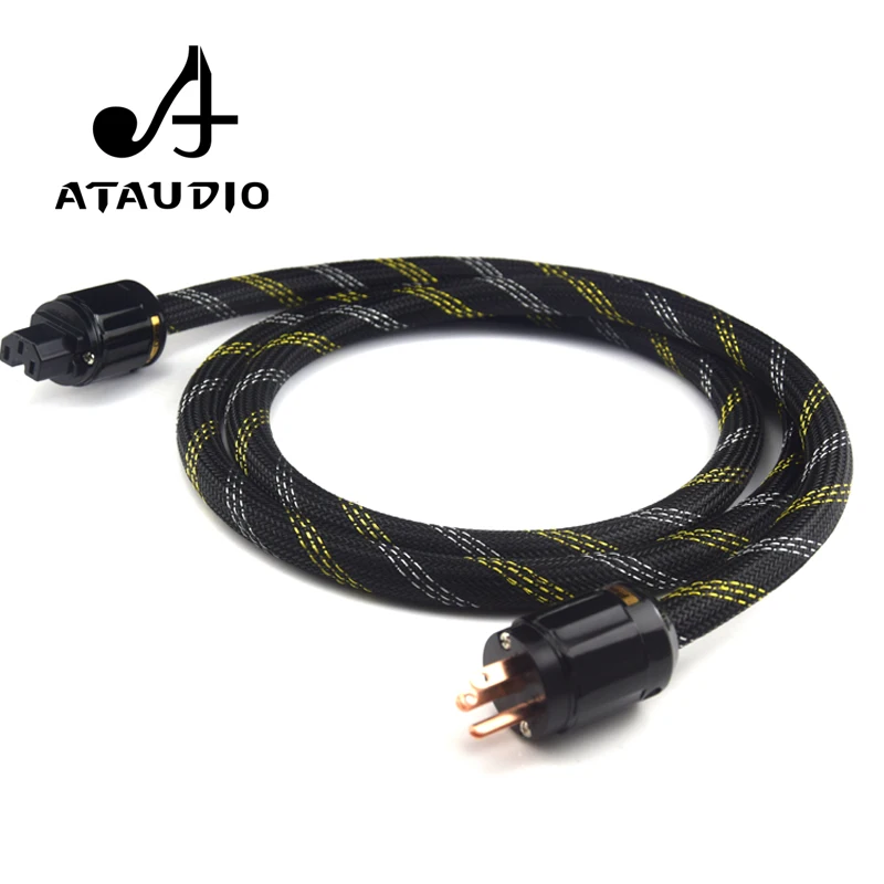 Кабель питания ATAUDIO Hi Fi из чистой меди высококачественный шнур стандарта США | Отзывы и видеообзор