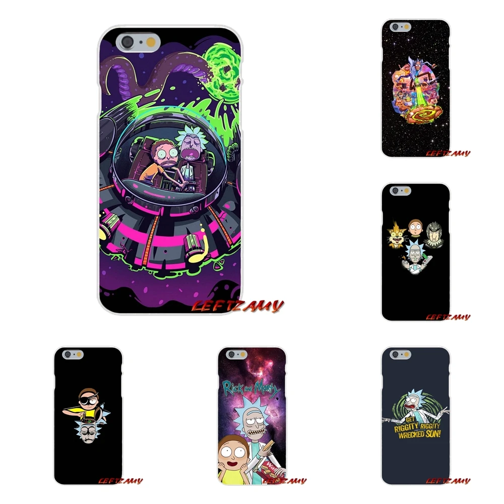 For iPhone X 4 4S 5 5S 5C SE 6 6S 7 8 Plus Rick and Morty Silicone Soft Phone Case | Мобильные телефоны и аксессуары