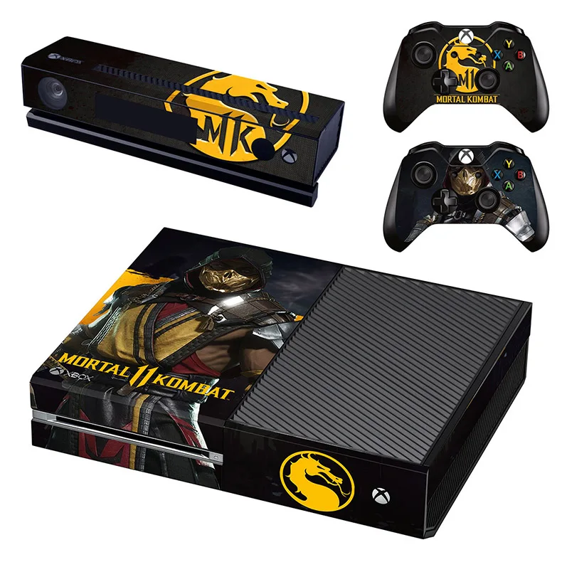 Mortal Kombat 11 кожа Xboxone наклейка vinilo adesivo pegatina наклейка s для Xbox One консоль& Kinect& два контроллера Скины - Цвет: GSTM2601