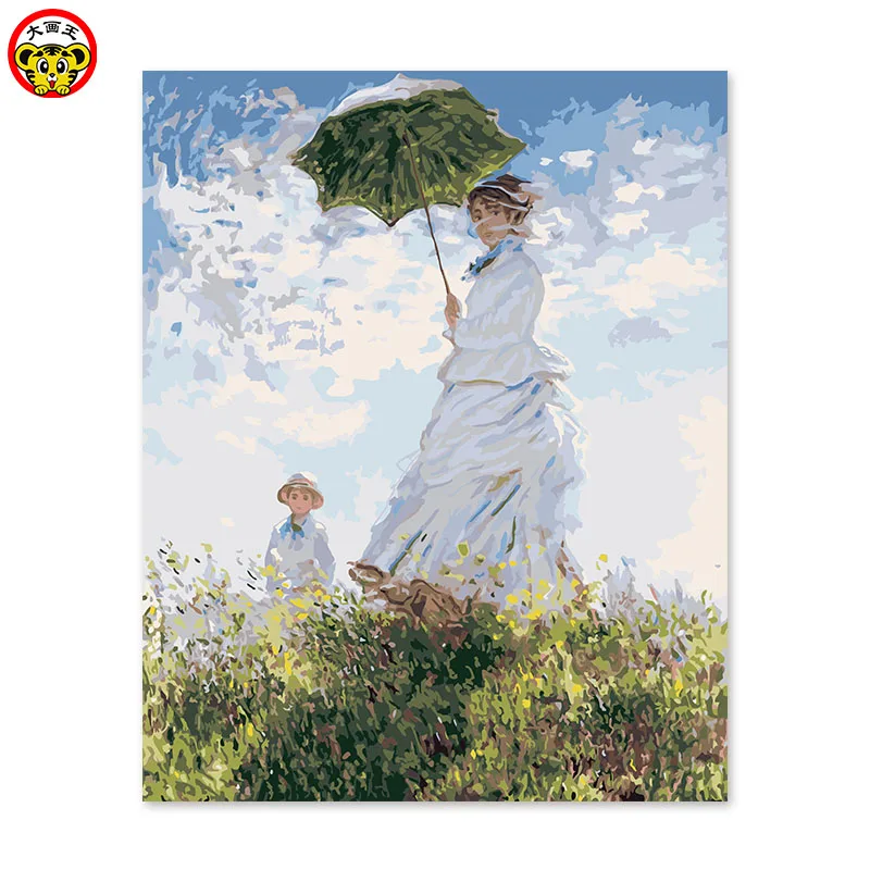 Клод моне дама с зонтиком стиль картины