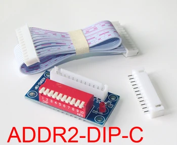 

wholesale 1 pcs ADDR2-DIP-C Expansion cable connect to DMX512 controller DMX-Relays led Decoder for RGB led strips lights