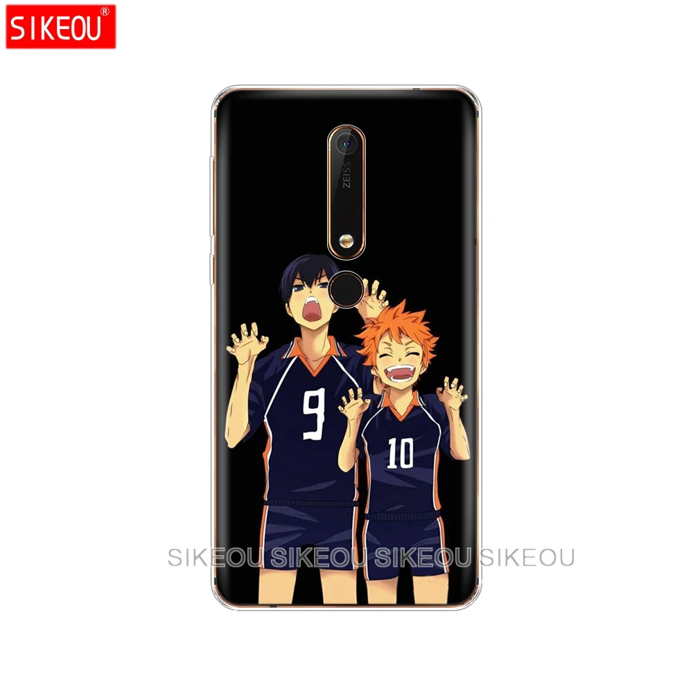 Силиконовый чехол для телефона Nokia 5 3 6 7 PLUS 8 9 /Nokia 1 2 2018 атаки Haikyuu Hinata Аниме Манга