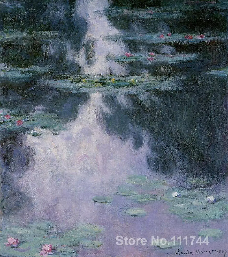 Водяные лилии (Nympheas) Клода Monet картина маслом сад Размножение Ручная роспись