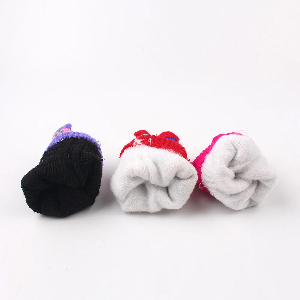 Warm Knitted Children Gloves Snowflake Colorful Girls Gloves Five Finger Mittens For Girls Autumn Winter Children Accessories (2)