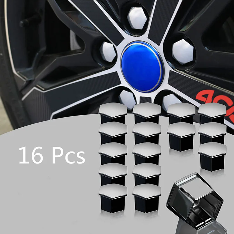 

16 x New Car Wheel Nut Bolt plastic Covers Caps For Peugeot 307 308 407 408 2008