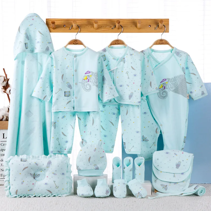 19pcs newborn clothes set 100cotton cortoon elk baby boys girl gift