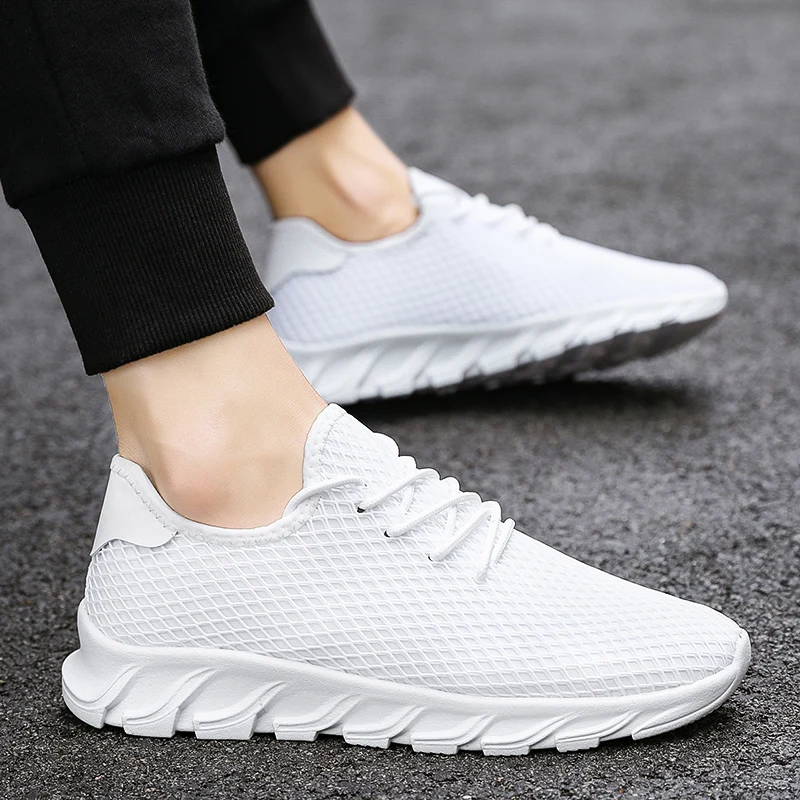 

LASPERAL 2019 Men Shoes Summer Vulcanized Shoes Sneakers Breathable Casual Shoes Fashion Lace up Mens Mesh Flats Shoes Sneakers