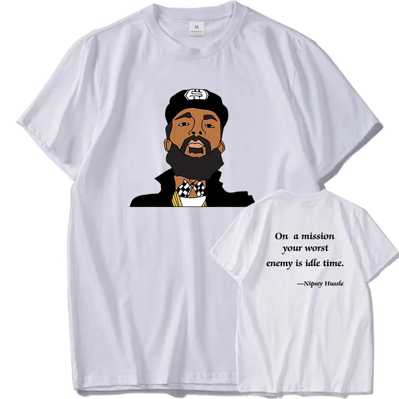 Футболка Nipsey футболка в стиле хип хоп из 100% хлопка мягкая летняя европейский