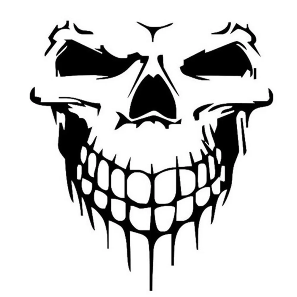 2019 New Reflective Skull Car Stickers Styling Removable Waterproof Sticker Decoration automovil Sticker p# dropship|Car Stickers|   - AliExpress