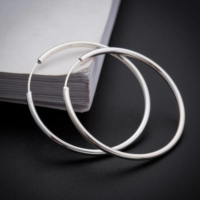 sinya circle ring hoop earring in 925 sterling silver ED0348E (13)