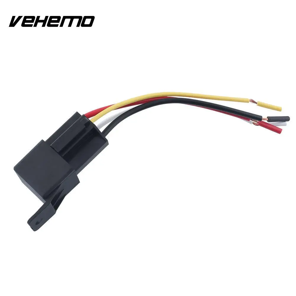 Vehemo 4pcs Auto Car 12v 50a 4pin Install Amp Style Relay