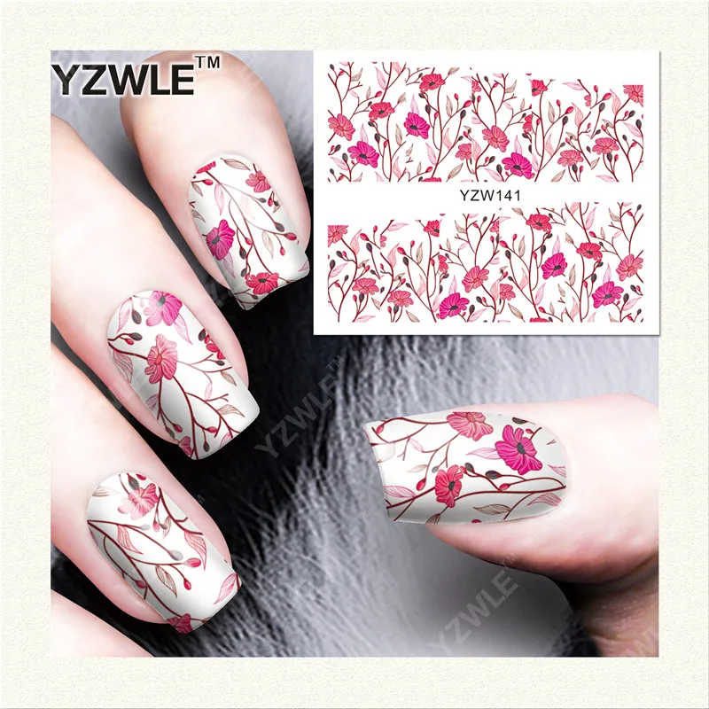 YZWLE 1 Sheet DIY Designer Water Transfer Nails Art Sticker / Nail