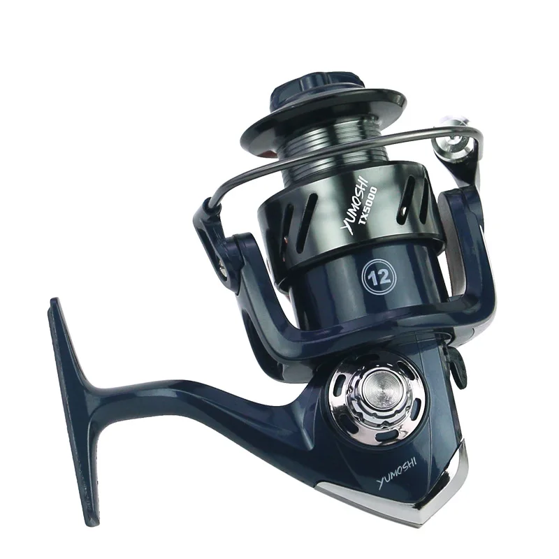 

Yumoshi Aluminum Alloy Fishing Reel 17-19KG Max Drag Spinning Reel 13+1BB Anti-Seawater Stainless Steel Bearing Reel