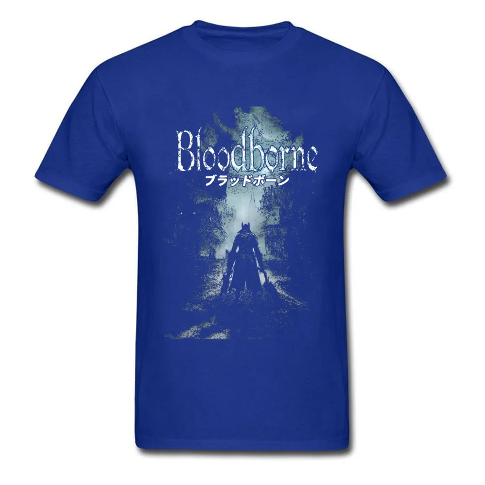 BloodBorne01 24067 Casual ostern Day 100% Cotton Crewneck Men Tops Tees Funny Tops Shirts Retro Short Sleeve Tshirts BloodBorne01 24067 blue